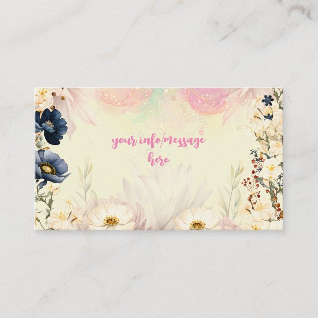 Carte D'accompagnement Anniversaire de enfant d'aquarelle de jardin de fé (Devant)