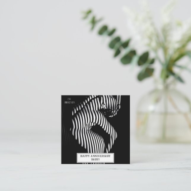 Carte D'accompagnement Anniversaire de mariage sexy Coquin  (Debout devant)