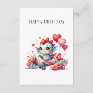 Carte D'accompagnement Anniversaire du pilote de dragon