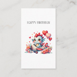 Carte D'accompagnement Anniversaire du pilote de dragon