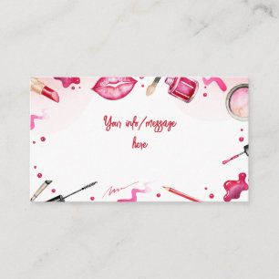 Carte D'accompagnement Anniversaire spa beauté et maquillage