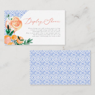 Carte D'accompagnement Aperol Spritz Carrelage bleu Positano Affichage Do