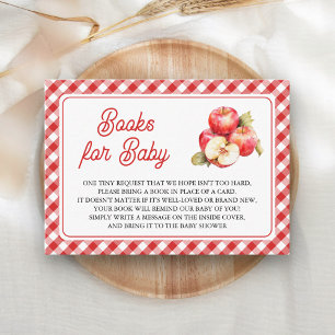 Carte D'accompagnement Apple Of Our Eye Baby shower Book Demande