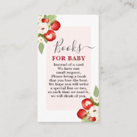 Apple of Our Eye Baby shower Books for Baby Card
