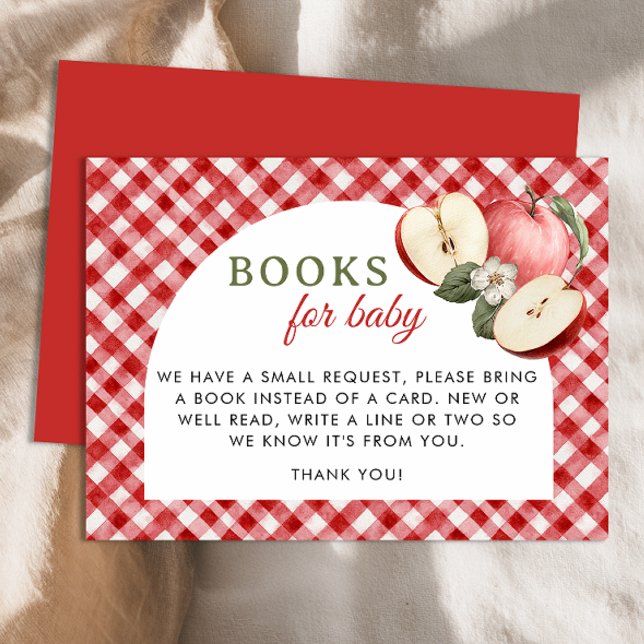 Carte D'accompagnement Apple of Our Eye Books for Baby Card (Books For Baby Card)