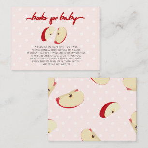 Carte D'accompagnement Apple of Our Eye Fall Baby shower Book Demande