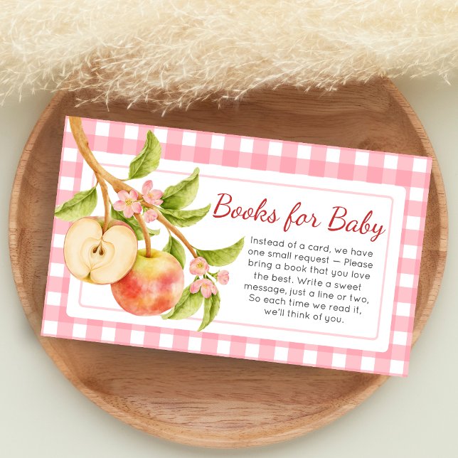 Carte D'accompagnement Apple of Our Eye Gingham Baby Shower Book for Baby (Apple Baby Shower Books for Baby)