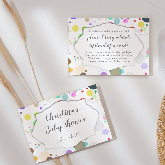 Carte D'accompagnement "Apportez le livre au lieu de la carte" Baby showe (Créateur téléchargé)