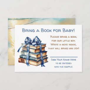 Carte D'accompagnement Apportez un livre pour bébé   BABY SHOWER