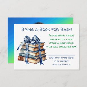Carte D'accompagnement Apportez un livre pour bébé BABY SHOWER