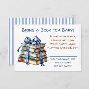 Carte D'accompagnement Apportez un livre pour bébé BABY SHOWER