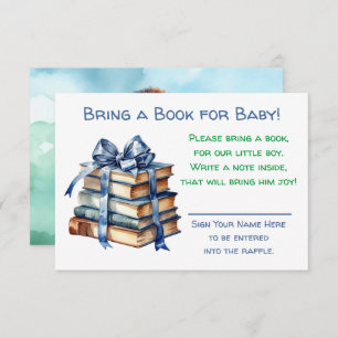 Carte D'accompagnement Apportez un livre pour bébé BABY SHOWER