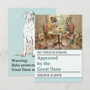 Carte D'accompagnement Approuvé par le Grand Danois 