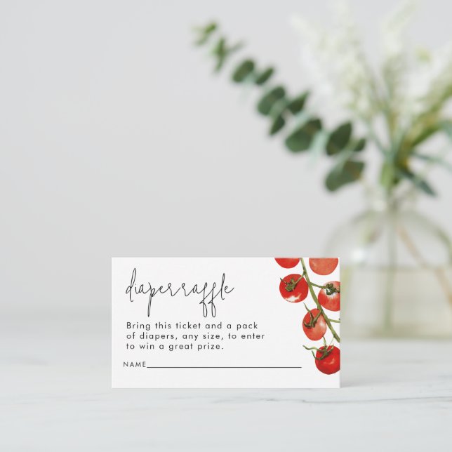 Carte D'accompagnement Aquarelle Baby shower de carafe italien de couches (Debout devant)