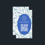 Carte D'accompagnement Aquarelle Botanique Star David Bar Bat mitzvah QR<br><div class="desc">Carte de boîtier parfaite pour annoncer un bat mitzvah, bar mitzvah ou toute autre célébration juive ! L'aquarelle faite à la main pour vous à l'avant et à l'arrière! ENTIÈREMENT PERSONNALISABLE ! Cliquez sur "Personnaliser" ci-dessus pour modifier le texte et ajouter votre lien au code QR. Cliquez sur "modifier à...</div>