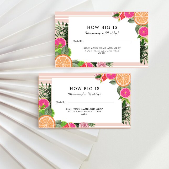 Carte D'accompagnement Aquarelle Citrus Fruits quelle est la taille du ve (Créateur téléchargé)