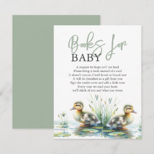 Carte D'accompagnement Aquarelle Colliers Livres Pour Bébé