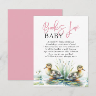 Carte D'accompagnement Aquarelle Colliers Livres Pour Bébé