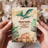 Aquarelle Cute Dinosaure Diapper Raffe