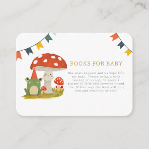 Carte D'accompagnement Aquarelle Cute Frog Baby shower Books for baby