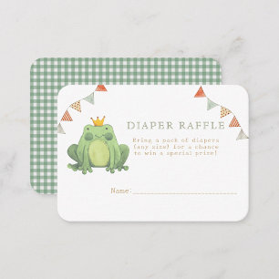 Carte D'accompagnement Aquarelle Cute Frog Baby shower Déchets Raffin