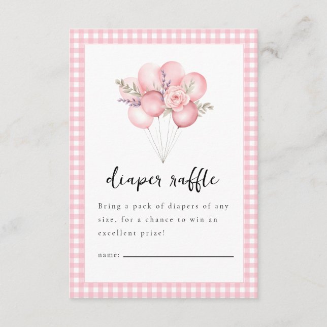 Carte D'accompagnement Aquarelle d'oie soie Baby shower fille (Devant)