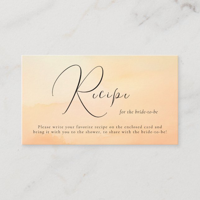 Carte D'accompagnement Aquarelle Dreamy Cloud Neuf Fête des mariées Recet (Devant)