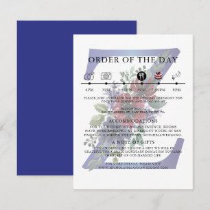 Carte D'accompagnement Aquarelle Élégante d'un Bouquet Floral Rouge et Bl