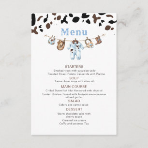 Carte D'accompagnement Aquarelle élégante Petit Cowboy Rodeo Country