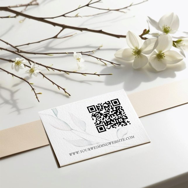 Carte D'accompagnement Aquarelle Feuille d'hiver moderne et élégant (Créateur téléchargé)