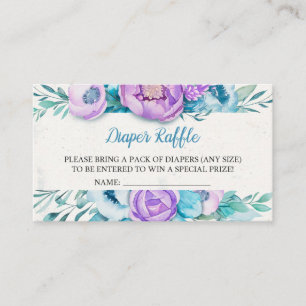 Carte D'accompagnement Aquarelle Fleur Raffin