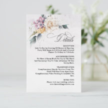 Aquarelle Florale Calligraphie Mariage moderne