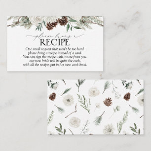 Carte D'accompagnement Aquarelle Florale Élégante Veuillez Apporter Une R