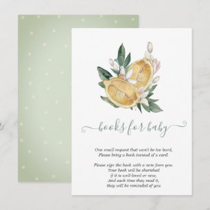 Carte D'accompagnement Aquarelle Lemons Botanique