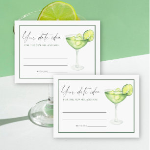 Carte D'accompagnement Aquarelle Margarita Douche nuptiale Idées Date jar