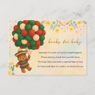 Carte D'accompagnement Aquarelle Ours Thème Baby shower Livres pour bébé