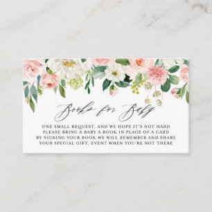 Carte D'accompagnement Aquarelle Peach Rose Floral Garland Demande de rés