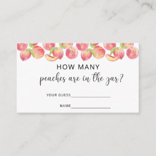 Carte D'accompagnement Aquarelle pêche combien de pêches sont dans le pot