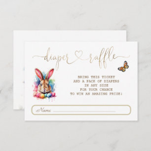 Carte D'accompagnement Aquarelle Pouf OEufs Fleurs sauvages Déchets Raffi