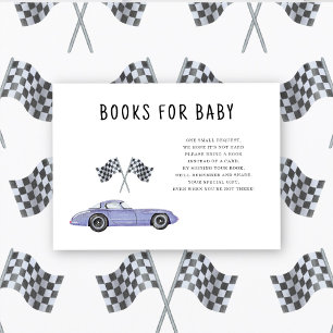 Carte D'accompagnement Aquarelle RACE CAR - livres pour bébé