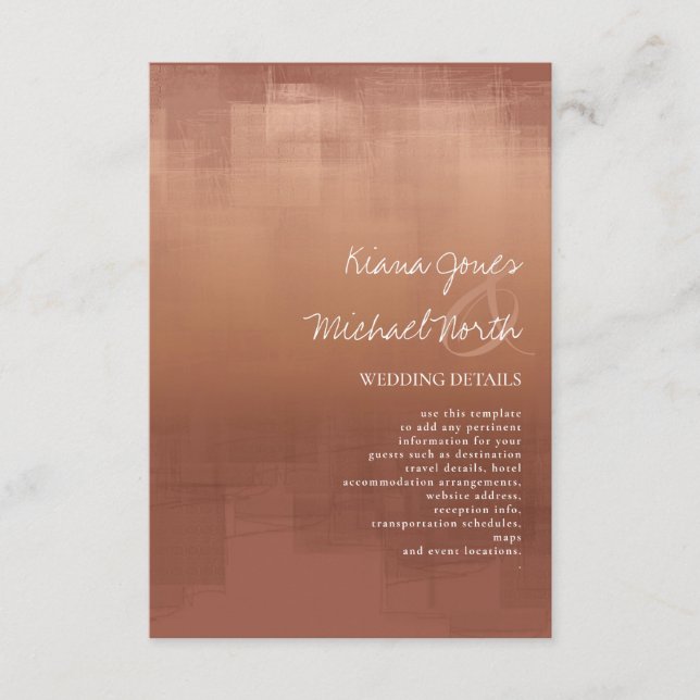 Carte D'accompagnement Aquarelle Réflexions Détails Argile ID774 (Devant)