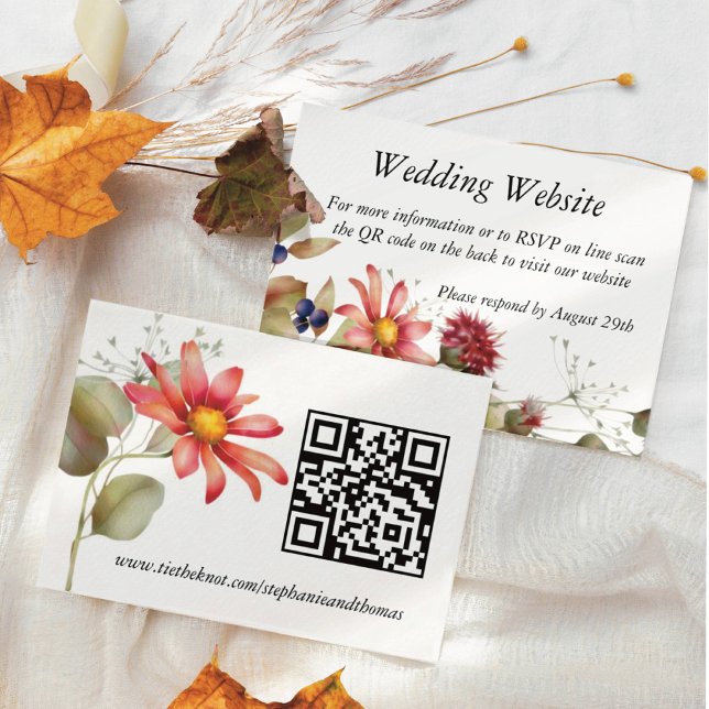 Carte D'accompagnement Aquarelle rose Fleur sauvage (Créateur téléchargé)