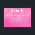 Carte D'accompagnement Aquarelle rose moderne Bat mitzvah tendance<br><div class="desc">Carte de boîtier Bat mitzvah chic et moderne à l'aquarelle rose moderne personnalisée</div>