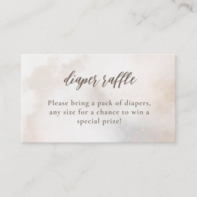 Carte D'accompagnement Aquarelle sur le nuage 9 Baby shower de rousseur d (Devant)