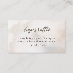 Carte D'accompagnement Aquarelle sur le nuage 9 Baby shower de rousseur d