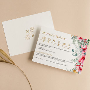 Carte D'accompagnement Aquarelle Verdure Noël Mariage Timeline