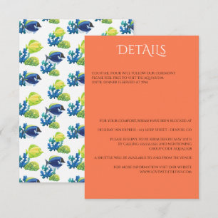 Carte D'accompagnement Aquarium coloré