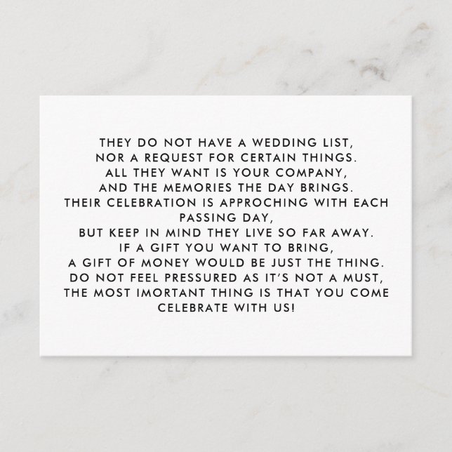 Carte D'accompagnement Arbre monétaire / Envoi d'invitation de bien d'att (Devant)