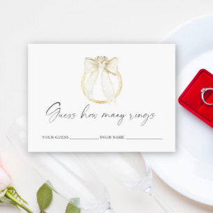 Carte D'accompagnement Arc à anneau Combien d'anneaux jeu de nuptiale