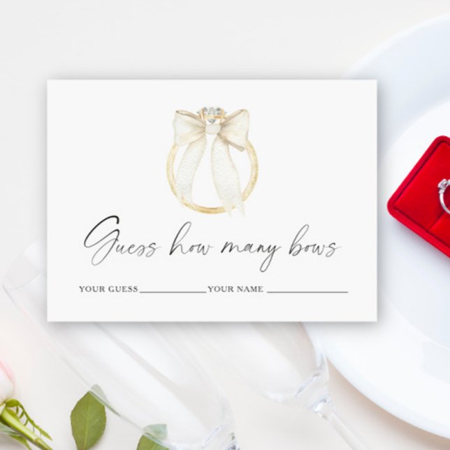 Carte D'accompagnement Arc à anneau Combien d'arcs jeu de mariée (Créateur téléchargé)